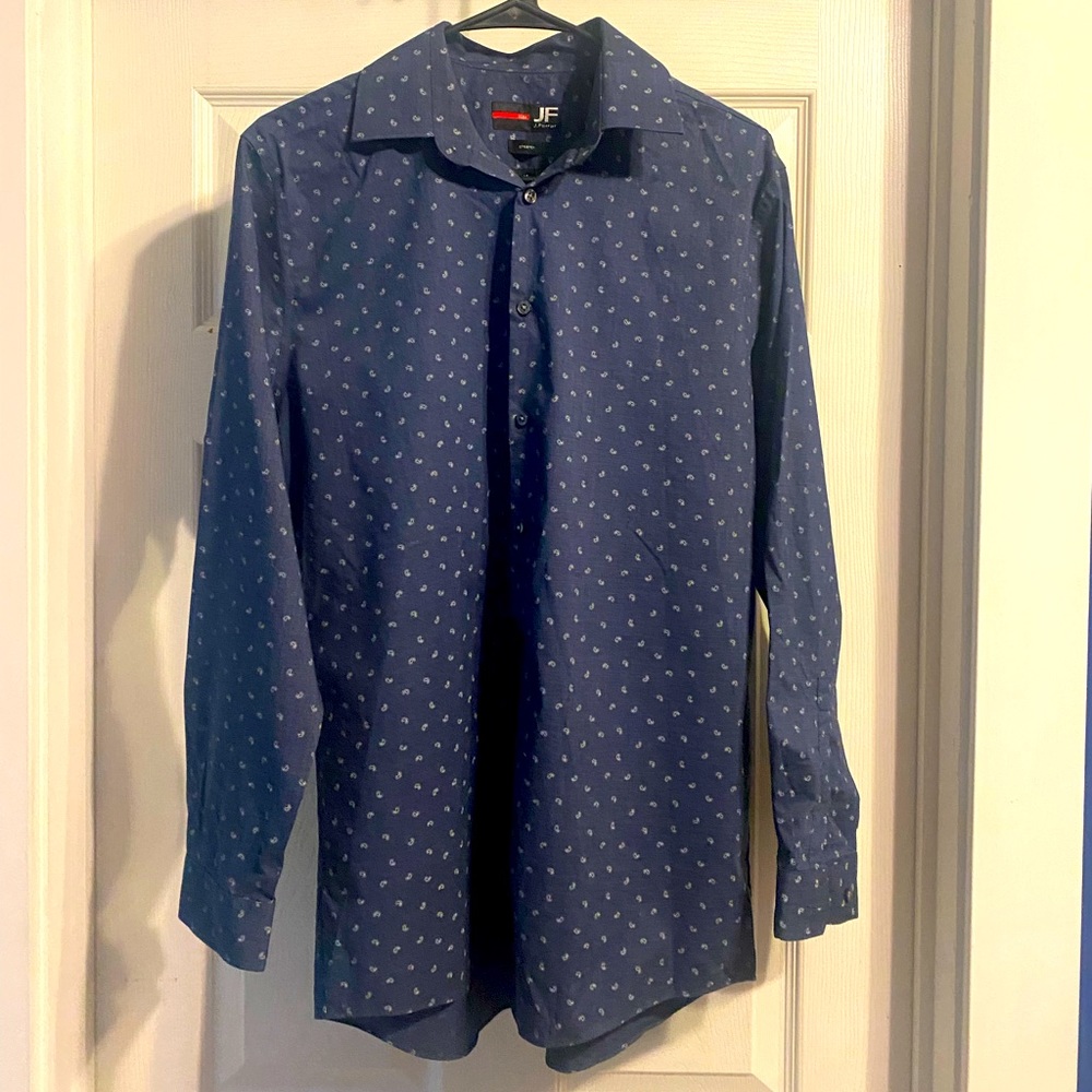 JF J. Ferrar Men’s Stretch Slim Fit Long Sleeve